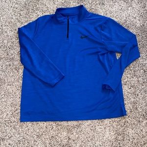 Blue Nike quarter zip